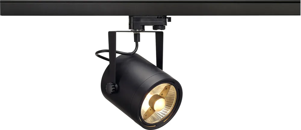 Achat Immédiat SLV EURO SPOT TRACK, spot pour rail 3 allumages, intérieur, noir, GU10/QPAR111, 75W max