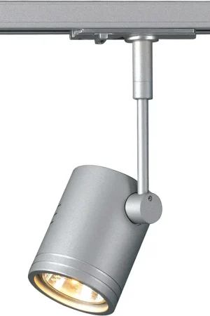 Nouvel Arrivage SLV BIMA, spot pour rail 1 allumage, intérieur, simple, gris argent, GU10/QPAR51, 50W max