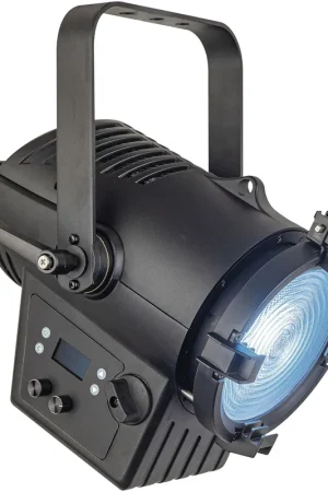 Meilleure Vente SHOWTEC Performer 1500 Fresnel 100 W réglable Blanc lumière du jour Studio LED Fresnel - Lumière du