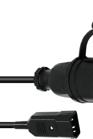OMNITRONIC Câble adaptateur IEC(M)/Fiche de sécurité(F) 1m Expédition Rapide