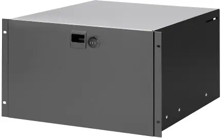 Expédié Aujourd’hui Adam Hall 19" Parts 87406 CL - Tiroir à glissières 6 U acier avec serrure à combinaison