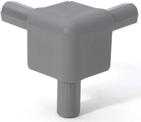 Adam Hall Hardware Q 4506 MG - Coin pour Profilé Casemaker gris Prix Bas