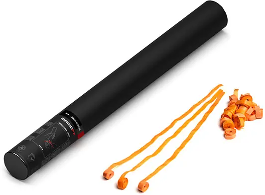 Haute Qualité Magic FX Handheld Streamer Cannon 50cm - orange