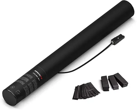 Canon à confettis électrique Magic FX 50cm - Noir Petit Prix