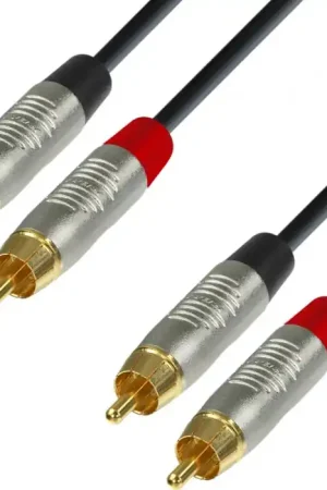 Adam Hall Cables 4 STAR TCC 0300 - Câble Audio REAN 2 x RCA mâle vers 2 x RCA mâle 3 m Remise
