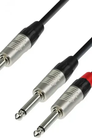 Prix Promo Adam Hall Cables 4 STAR YVPP 0150 - Câble Audio REAN Jack 6,35 mm stéréo vers 2 x Jack 6,35 mm