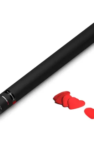 Magic FX Handheld Confetti Hearts Cannon PRO 80cm - Red Vente Directe