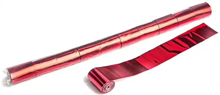 Top Vente Magic FX Metallic Stadium Streamers 20m x 5cm - Rouge