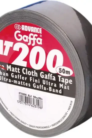Expédié Aujourd’hui Advance Tapes 5805 BLK - Rouleau Gaffer mat noir 50mm x 50m