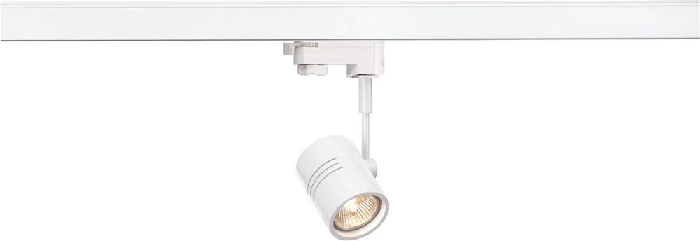 Retour Gratuit SLV BIMA, spot pour rail 3 allumages, intérieur, simple, blanc mat, GU10/QPAR51, 50W max