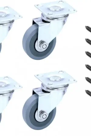 Produit De Marque Palmer CAB CASTORS - Jeu de 4 roulettes avec vis de fixation, pour baffles de guitare ou de basse