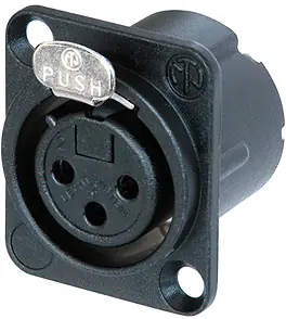 Neutrik NC3FD-LX-BAG - 3-pol XLR Châssis Connecteur femelle Affaire À Saisir