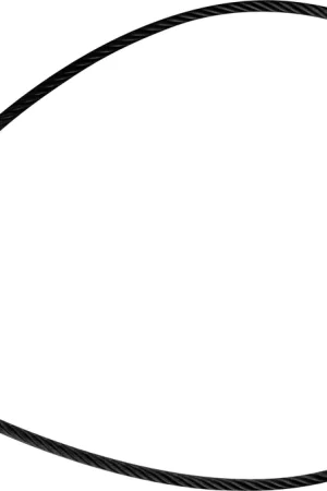 Acheter Direct Riggatec corde de sécurité 60 cm x 10 mm à 62 kg noir