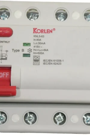 Acheter Direct Dispositif différentiel In=40A In=0,03A Type B (KNL5-63)