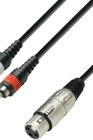 Adam Hall Cables K3 YFCC 0100 - Câble audio embase XLR sur 2 Livraison Express