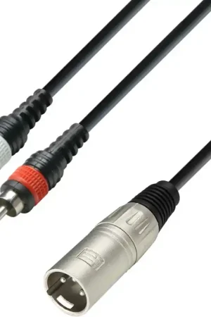 Adam Hall Cables 3 STAR YMCC 0300 - Câble audio connecteur XLR sur 2 connecteurs RCA, 3 m Remise