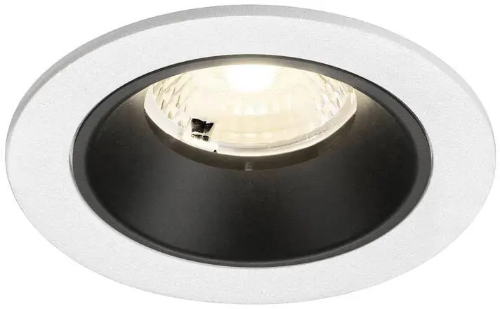 Authentique SLV NUMINOS® S, spot encastré intérieur, 4000 K, 40° blanc / noir