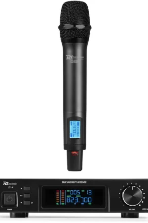 Nouvelle Collection Power Dynamics PD210 Système de microphones sans fil UHF True Diversity à 160 canaux HH