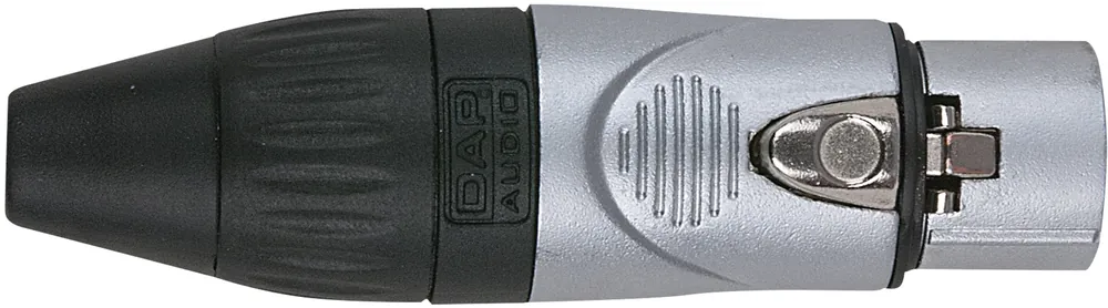 DAP-Audio XLR 3P type X femelle, embout noir, boîtier nickel Petit Prix