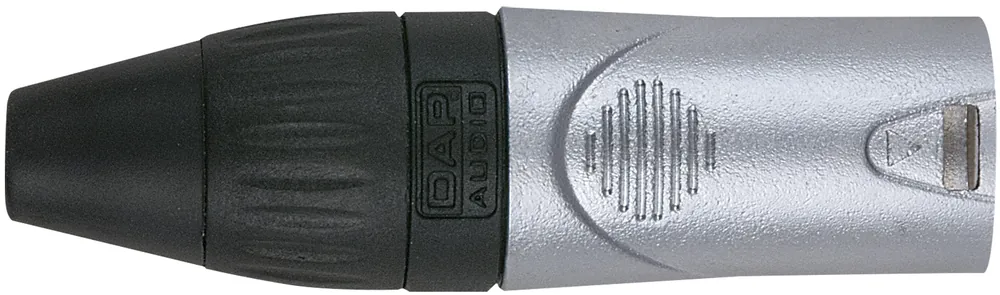 DAP-Audio XLR 3P type X - mâle Embout noir - boîtier nickel Quantité Limitée