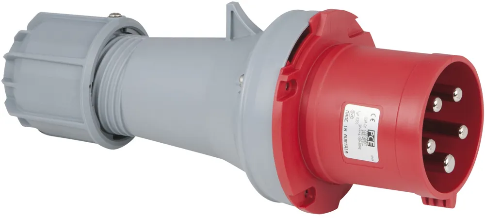 PCE CEE 63 A/400 V 5 broches mâle rouge - IP44 Certifié