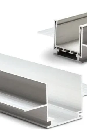 Authentique ISOLED Profilé d'instal pour encast profilé WING20, L : 2000mm, pour plaque de placoplâtre 15 mm