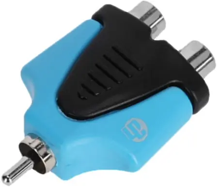 Adam Hall Connectors 4 STAR AY RF2 RM2 BLU LINE - BLU Line Y-Adapter | 2 x RCA femelle x RCA mâle Acheter Direct