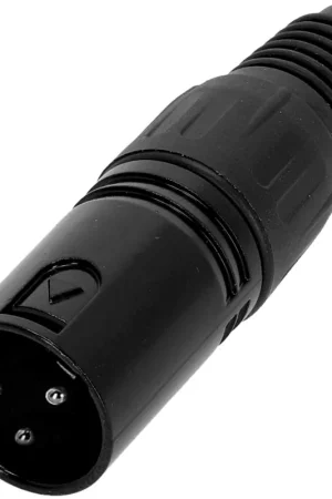 Adam Hall Connectors 4 STAR C XM3 BLK - Fiche XLR 3 pôles mâle Seulement Aujourd’hui