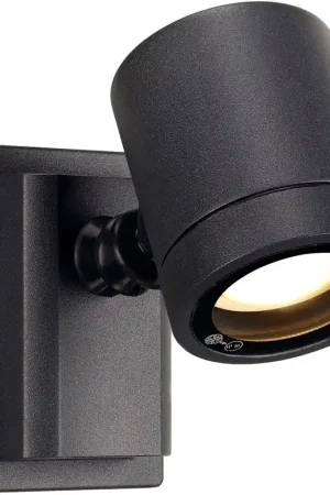 Offre Spéciale SLV MYRA, applique et plafonnier extérieur, simple, anthracite, GU10/QPAR51, 50W max, IP55