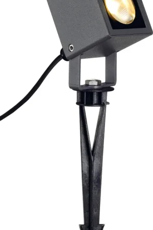 Nouvel Arrivage SLV NAUTILUS 10, projecteur extérieur, carré, anthracite, LED, 8,5W, 3000K, IP65