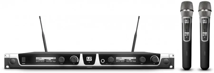 Achat Immédiat LD Systems U506 HHC 2 - Système de Micro sans Fil avec 2 x Micro Main statique
