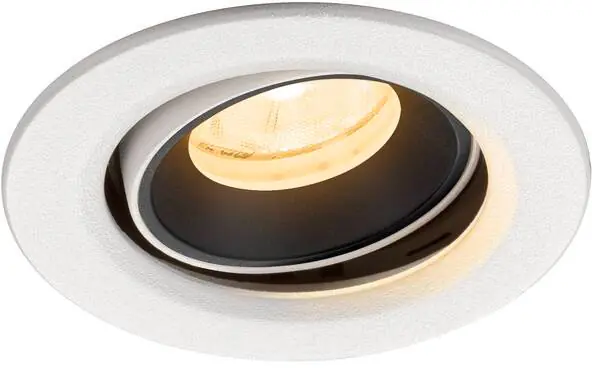 Authentique SLV NUMINOS® MOVE XS, spot encastré, intérieur, 3000 K, 20° blanc / noir