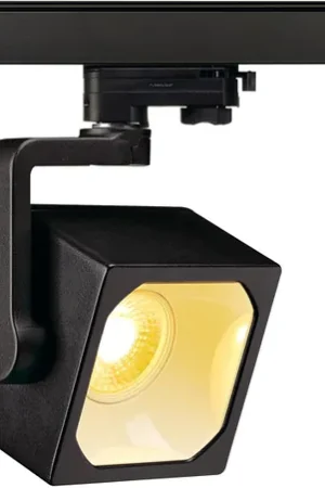 Quantité Limitée SLV EURO CUBE, spot pour rail 3 allumages, intérieur, 60°, noir, LED, 28,5W, 3000K