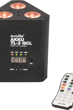 EUROLITE AKKU TL-3 QCL RGB+UV Trusslight Populaire