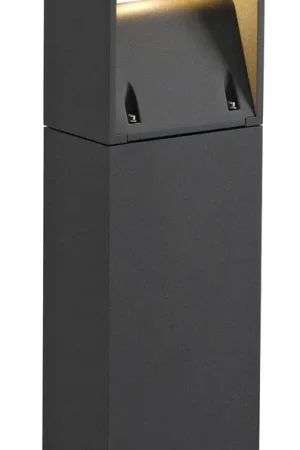 Authentique SLV LOGS 40, borne extérieure, anthracite, LED, 10W, 3000K, IP44
