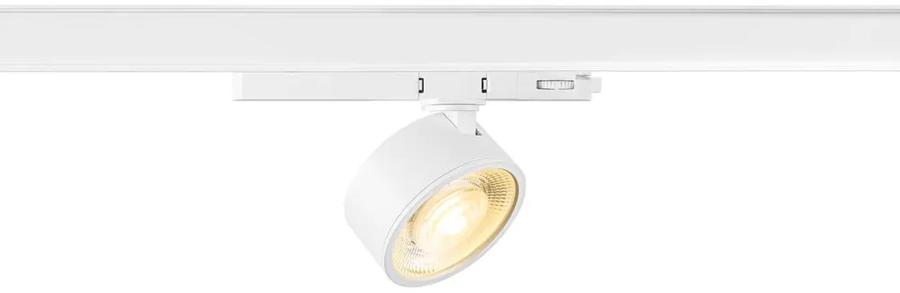 Quantité Limitée SLV KALU 2.0, spot 3 all., PHASE, cylindrique, 3000 K, 10 W, 36°, blanc
