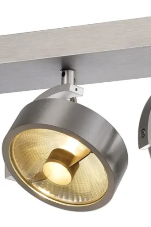 Achetez Aujourd’hui SLV KALU, applique et plafonnier intérieur, triple, alu brossé, GU10/QPAR111, 3x 75W max