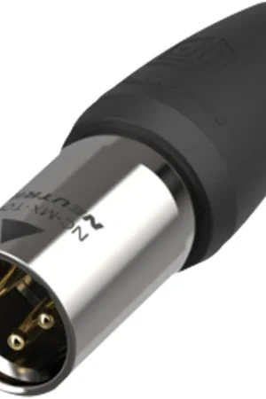 Connecteur NEUTRIK XLR 3P mâle TOP Contacts dorés - boîtier en acier inoxydable Usine Directe