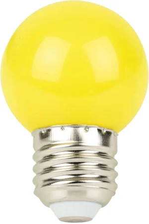 Ampoule LED SHOWGEAR G45 E27 1 W - jaune - non dimmable Meilleur Prix