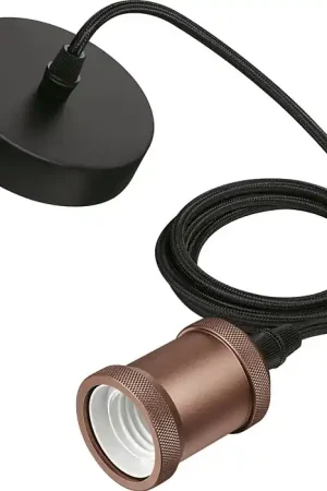Nouvel Arrivage Cordon Philips Vintage E27 or rose E27, 2 m, coupable