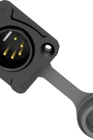 Châssis SEETRONIC XLR 5P - mâle - IP65 Contacts dorés - boîtier noir Top Vente