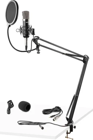 Vonyx CMS400 Studio Set / Microphone à condensateur avec pied et filtre anti-pop Expédition Rapide