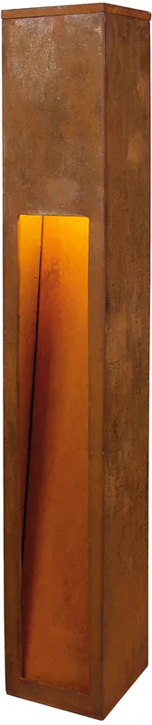 SLV RUSTY® SLOT 80, borne extérieure, fonte rouillée, LED, 8,6W, 3000K, IP55 Offre Exclusive
