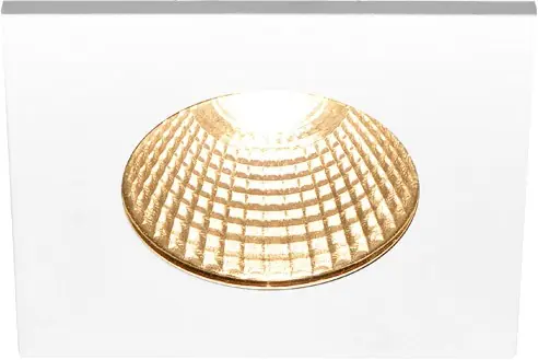 Paiement Sécurisé SLV PATTA-I, encastré de plafond intérieur/extérieur, carré, blanc mat, LED, 7,3W, 1800-3000K