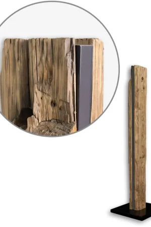 ISOLED WÜDSCHNAU HOIZ Lampadaire en vieux bois LED 140cm - ARTICLE D'ÉCHANTILLON Must-Have