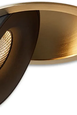ISOLED Luminaire encastré LED Sphere or/noir, 2700K, 10W, IRC90, dimmable Paiement Sécurisé