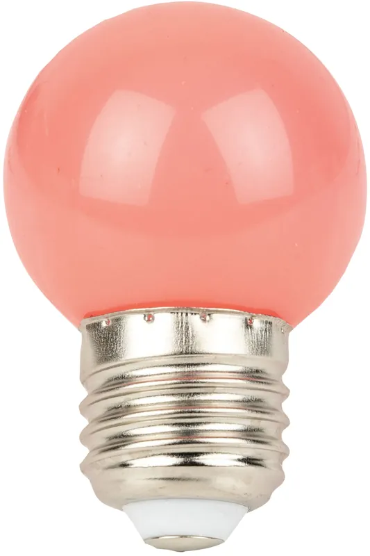 Ampoule LED SHOWGEAR G45 E27 1 W - rose - non dimmable Meilleure Vente