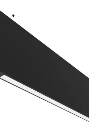 ISOLED BAFFEL acoustique suspendu LAMP30HID 59W noir, 1500mm, prismatique, dim. Sys-Pro radio Nouvel Arrivage
