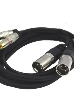 CAB 2066 - CABLE DOUBLE RCA MALE/XLR MALE 3M Commande En Gros
