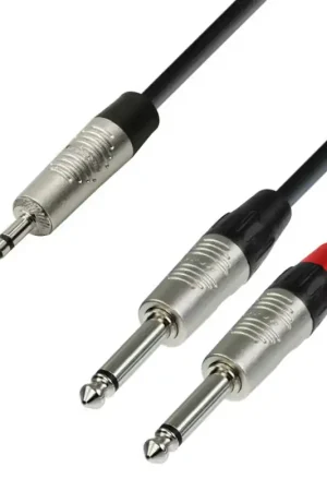 Achat Immédiat K4YWPP0300 - CABLE JACK 3.5 / DOUBLE JACK MALE 3M